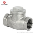 Swing check valve for water